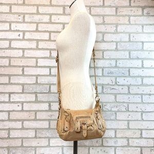 Junior Drake Metallic Genuine Leather Crossbody